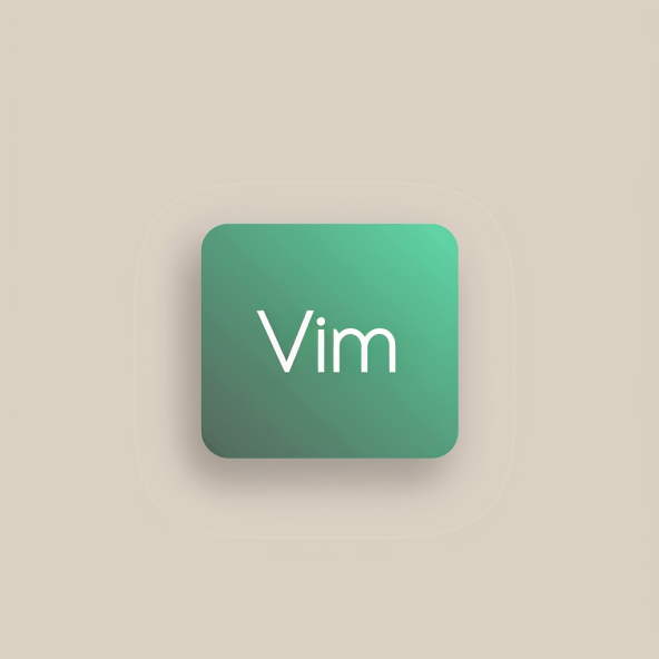 Vim Guide GPT logo, representing an AI assistant for learning, mastering, and customizing the Vim text editor efficiently.